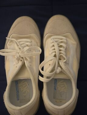Vans Men's Cream/Tan Low-Top Sneakers